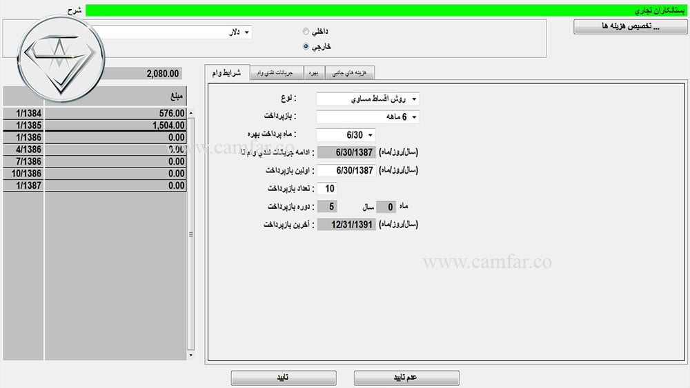 ۱۹- منابع تامین مالی